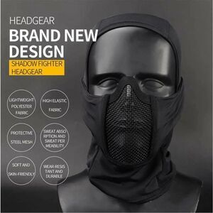 Balaclava Airsoft Mesh Mask Full Face Protection Hood for Cs War Game Hunting US